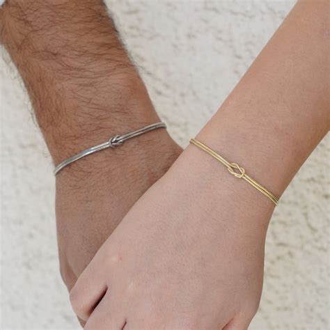 Couple Bracelet Set Love Knot Infinite Robe Knot Couples Bracelet