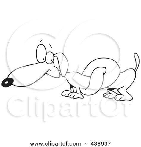 Royalty-Free (RF) Clip Art Illustration of a Cartoon Black And White ...