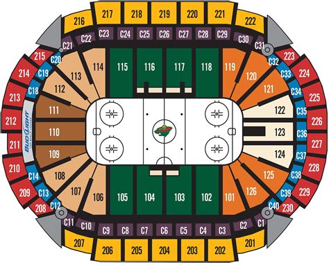 Seating Charts | Xcel Energy Center