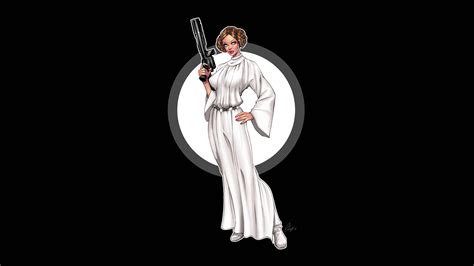 Download Princess Leia Art 3840 X 2160 Star Wars Wallpaper | Wallpapers.com