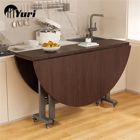 yuri folding table living room desk foldable dining table meja makan