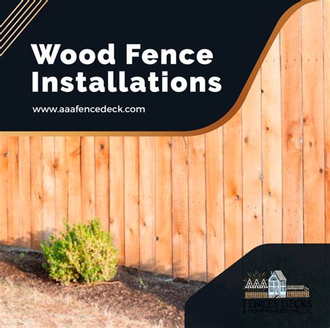 Wood Fence Installation Services - AAA Fences Decks - Medium