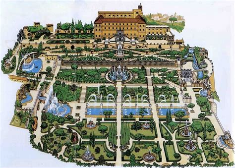 Map of Villa d'Este - modern day | Progettazione del verde, Villa, Viaggi