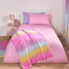 OHS Kids Ombre Sherpa Fleece Throw - Multi