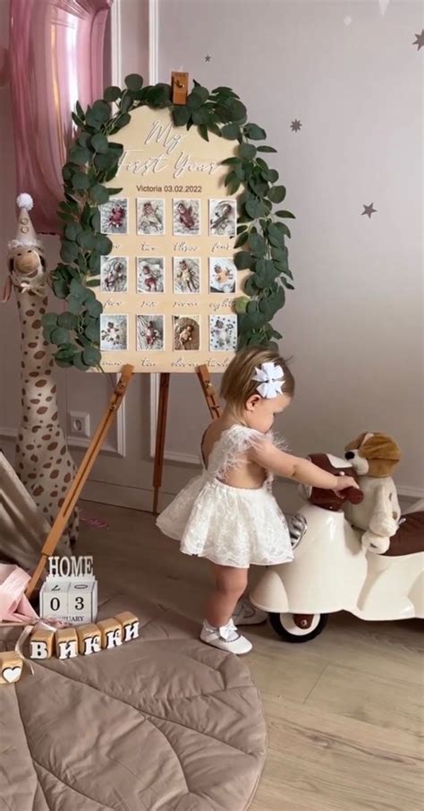Pin by with_jools on День рождение Алисы | Baby birthday photoshoot ...