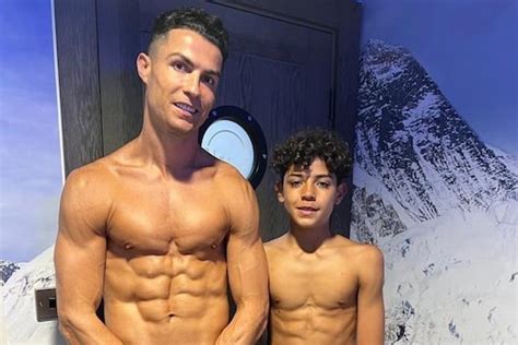 Cristiano Ronaldo And His Son Flaunt Shredded Abs in a Viral Shirtless ...