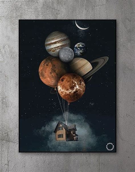 Jorden Plakat - The Earth Poster | Plakater med planeter | Minida.dk