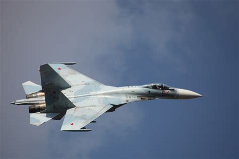 Военный самолет России СУ-27 - обои для рабочего стола, картинки, фото
