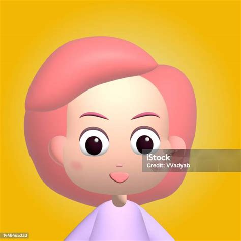 avatar karakter gadis imut  ilustrasi potret cewek ilustrasi stok