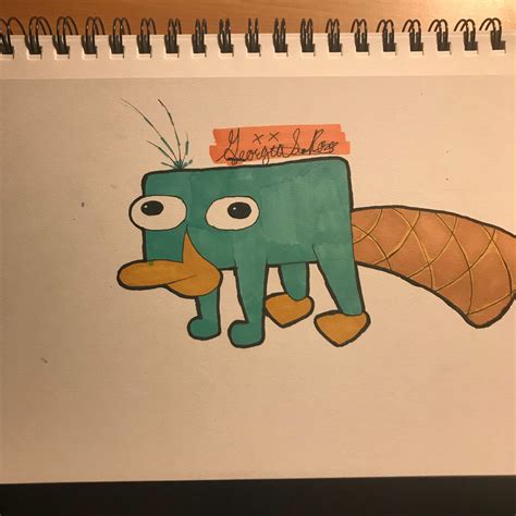 Perry the platypus !!! - fan art | Art Amino