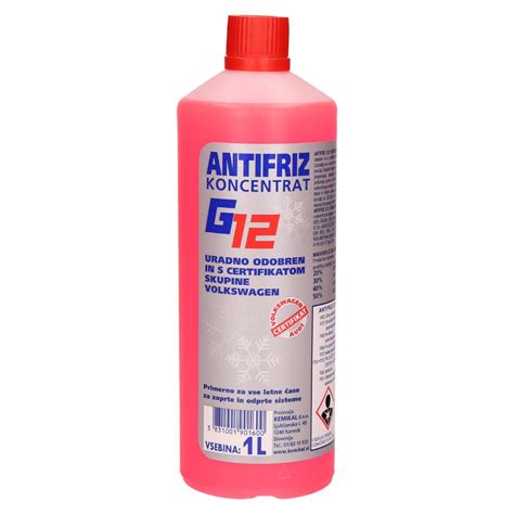 ANTIFRIZ KONCENTRAT -80 °C, G12, KEMIKAL, 1L Hladilna tekočina za vse ...