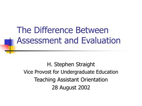 difference  assessment  evaluation powerpoint