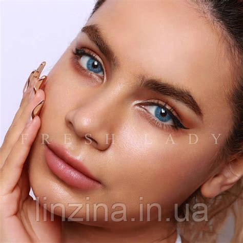 Естественные голубые линзы на минус (для зрения). Бокс в подарок (ID ...