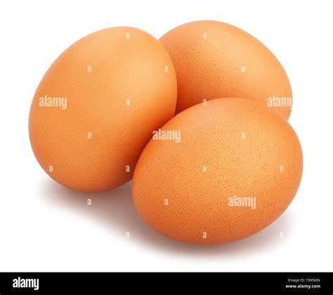 brown eggs path isolated Stock Photo - Alamy