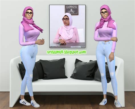 Sims 4 arab models Mia Khalifa
