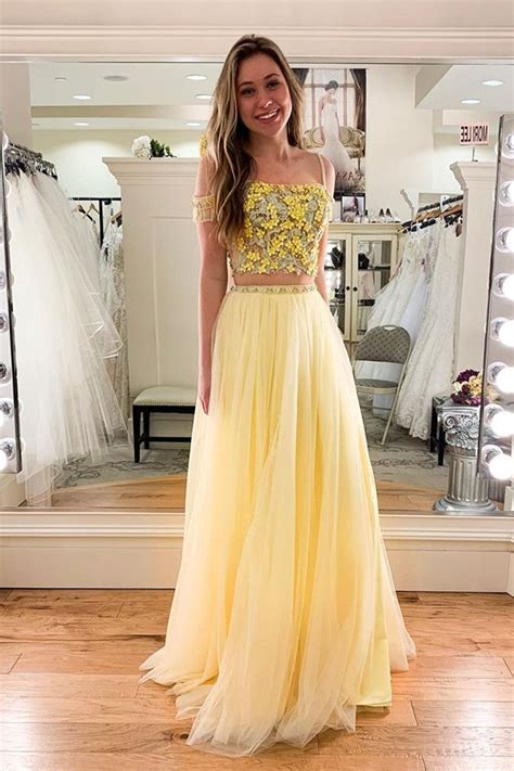 Pastel Yellow Prom Dress