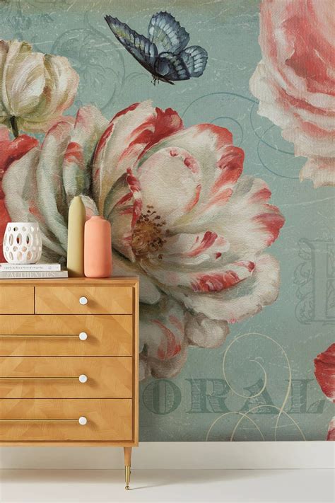 Large Flower Wallpaper Mural | Floral Design Wallpaper UK