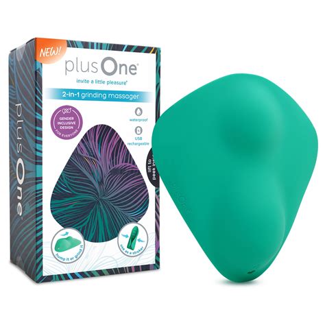 plusOne 2-in-1 Grinder Vibrator, Partner Play Toy, Doubles as a Penis