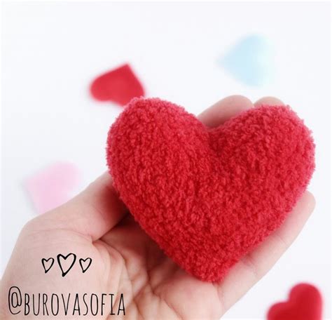 Сердечко. Вязаное сердце. Сердце амигуруми. | Амигуруми, Вязание, Игрушки