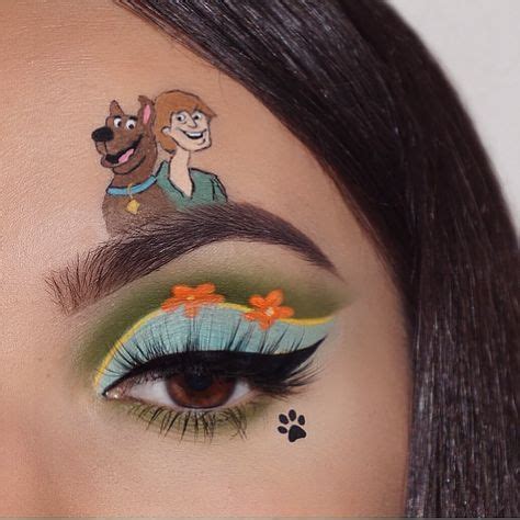 Scooby Doo & Shaggy (Make-Up by NasiaBelli @Instagram) #ScoobyDoo | Halloween eye makeup, Crazy ...