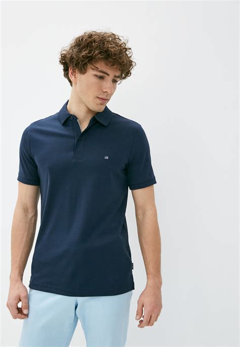 Поло Calvin Klein, цвет: синий, RTLAAB288201 — купить в интернет ...