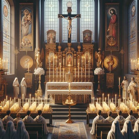 candles   altar symbolism explained saint jerome church