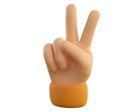 Peace sign human hand gesture. 12627940 PNG