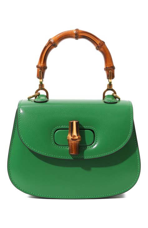 Женская зеленая сумка gucci bamboo 1947 mini GUCCI купить в интернет ...