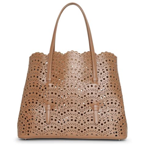 Alaïa | Mina 32 dark nude tote bag | Savannahs