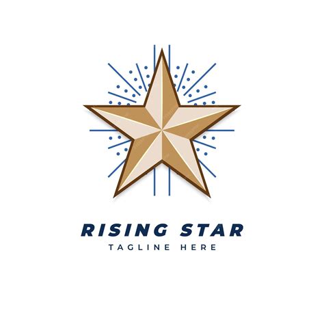 Premium Vector | Rising star logo design