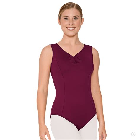 eurotard microfiber princess seam tank leo  dx