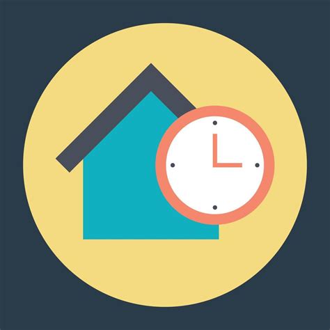 house  clock  vector art  vecteezy