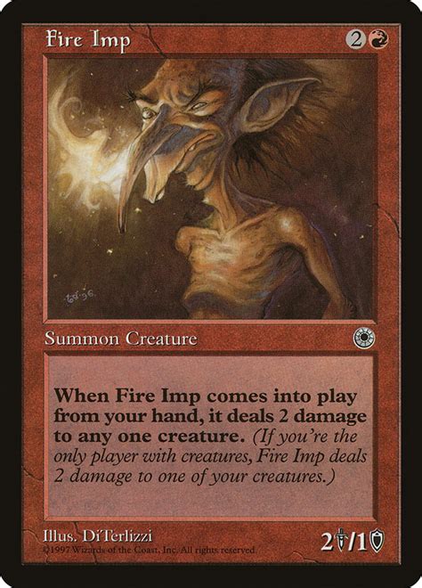 fire imp portal por  scryfall magic  gathering search