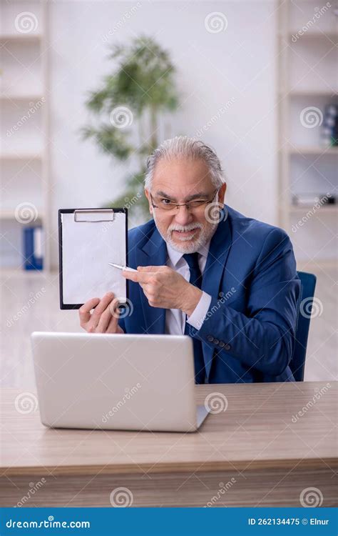male boss working  workplace stock image image  task