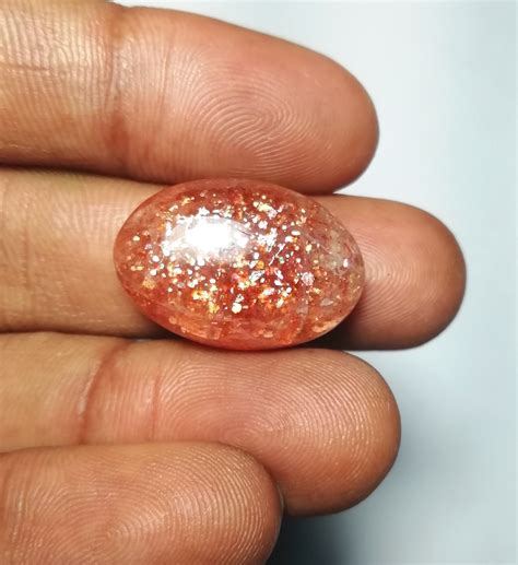 natural sparkle stars sunstone feldspar loose cabochon rainbow lattice