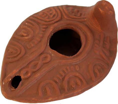 Buy Herodian Ancient Biblical Oil Lamp Replica (Byzantine III/Plate ...