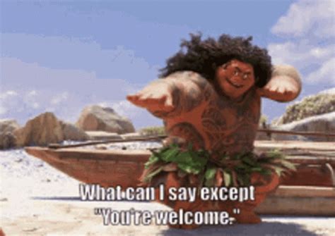 Youre Welcome Moana GIF - YoureWelcome Moana Maui - Discover & Share GIFs