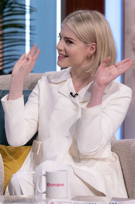 Lucy Boynton Attends the Lorraine TV Show in London 03/02/2022