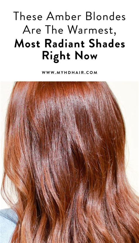 amber blondes   warmest  radiant shades