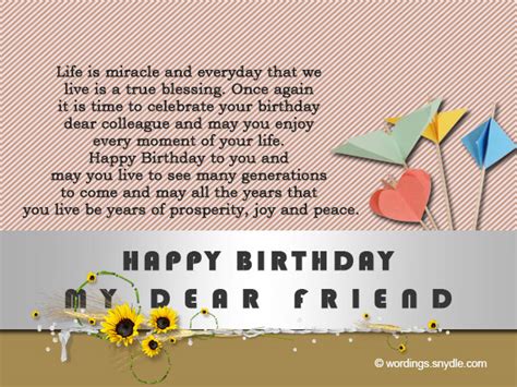 Birthday Messages for Colleague – Wordings and Messages