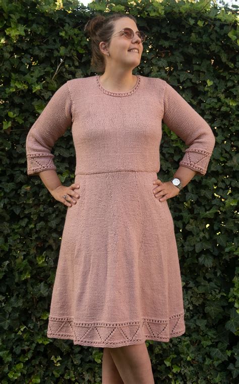 Anastasia Knit Dress Pattern - Dress Knitting Pattern for ladies