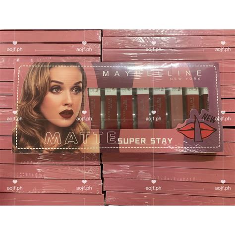 Maybelline Super Stay Matte Ink Liquid Lipstick 12pcs Set | Shopee ...