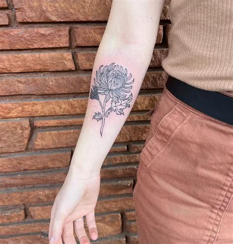 61 Colorful And Versatile November Birth Flower Tattoo Ideas