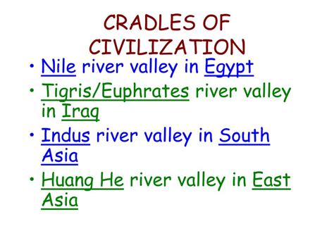 PPT - CRADLES OF CIVILIZATION PowerPoint Presentation, free download ...