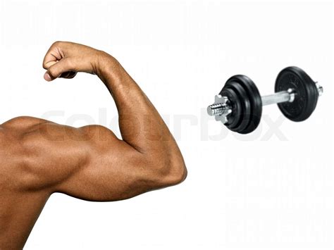 mands hånd med muskler og store biceps | Stock foto | Colourbox