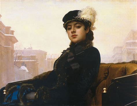 Иван Крамскойイヴァン・クラムスコイ（1837ー1887）「Неизвестная（見知らぬ女）」（1883 ...