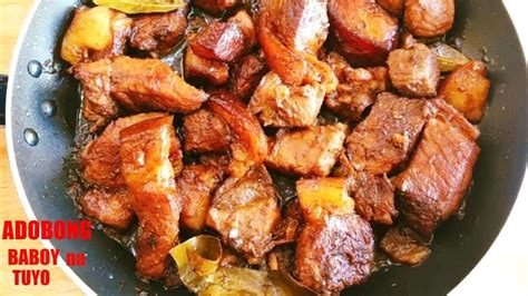 KILLER Pork Adobong Tuyo recipe - Pork Adobo Secret - Easy to cook