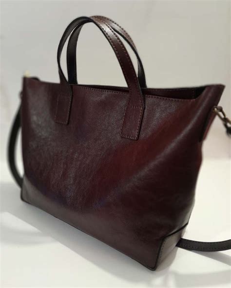 Сумка - шоппер, коричневая - купить кожаные сумки ручной работы от HJ bags