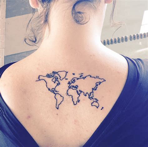 World map tattoo I Tattoo, Tattoo Quotes, World Map Tattoos, Study ...