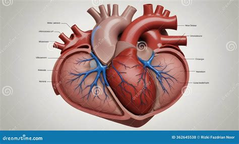 heart anatomy illustration showing chambers valves  blood flow